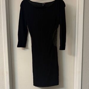 Bebe lace back Elegant Black Dress